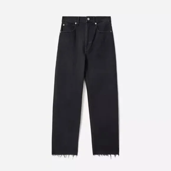 Everlane Way High Jeans low stretch black color size 28 regular high rise new - Picture 7 of 8